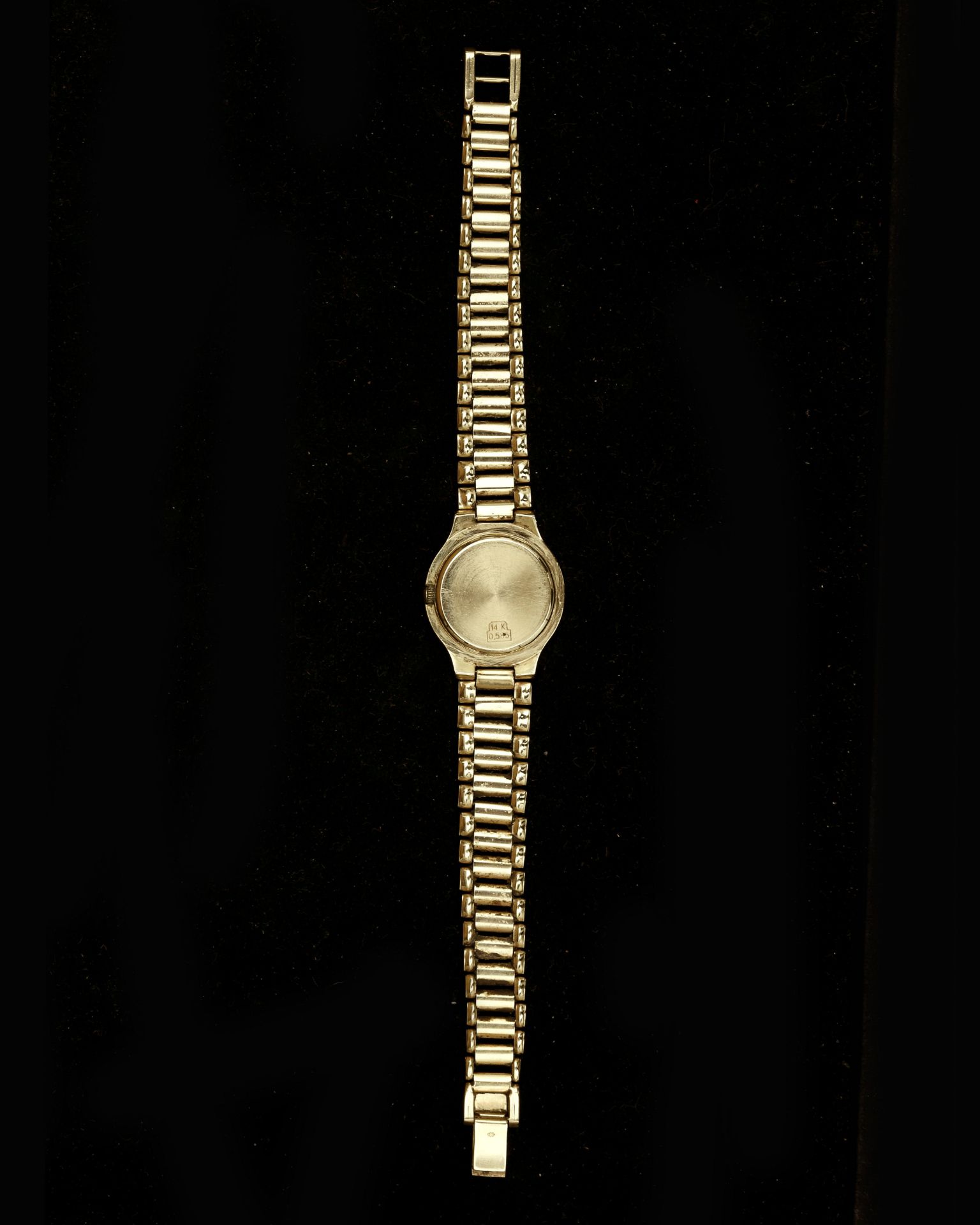 A 14 krt. gold Bernard Piot women's  wristwatch - Bild 5 aus 7