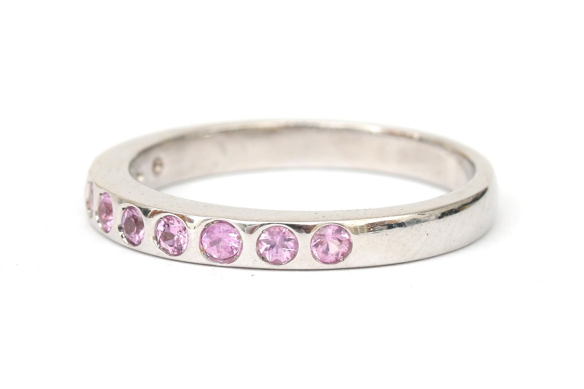 An 18 karat gold ring by Al Coro with pink sapphire - Bild 4 aus 7