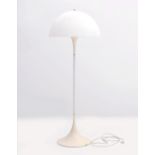Verner Panton (1926-1998) A white plastic and metal Panthella floorlamp, produced by Louis