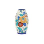 Charles Catteau (1880-1966) A glazed ceramic vase decorated with colourful stylized floral pattern