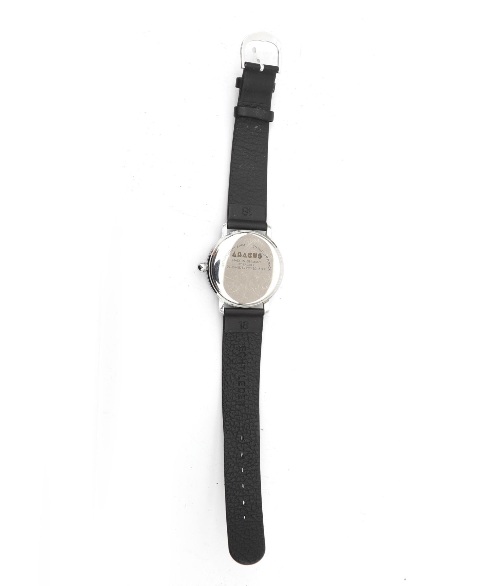 Roy Schäfer A men's wristwatch with magnetic movement, produced by Lacher, Germany, marked to the - Image 3 of 3