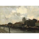 Willem George Frederik Jansen (1871-1949) 'View of Dordrecht', signed 'WGF Jansen' lower right.