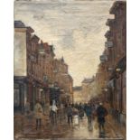 Leo Grijseels (1884-1966) "View of the Hoogstraat in The Hague", signed 'Leo Grijseels' lower