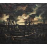 Quirijn van Tiel (1900-1967) "Landscape behind the Old Maas", signed 'Quirijn van Tiel' and dated '