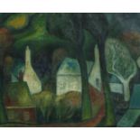 Quirijn van Tiel (1900-1967) "Summer in Rhoon", signed 'Quirijn van Tiel' lower left, titled