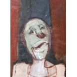 Jan van Heel (1898-1990) "Clown", signed 'Jan v Heel' and dated '82 lower middle. Gouache op papier,