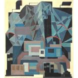 Wim Motz (1900-1977) Abstract composition (View on a factory), signed 'W.M.' lower right and