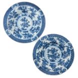 A Pair of Blue and White Plates