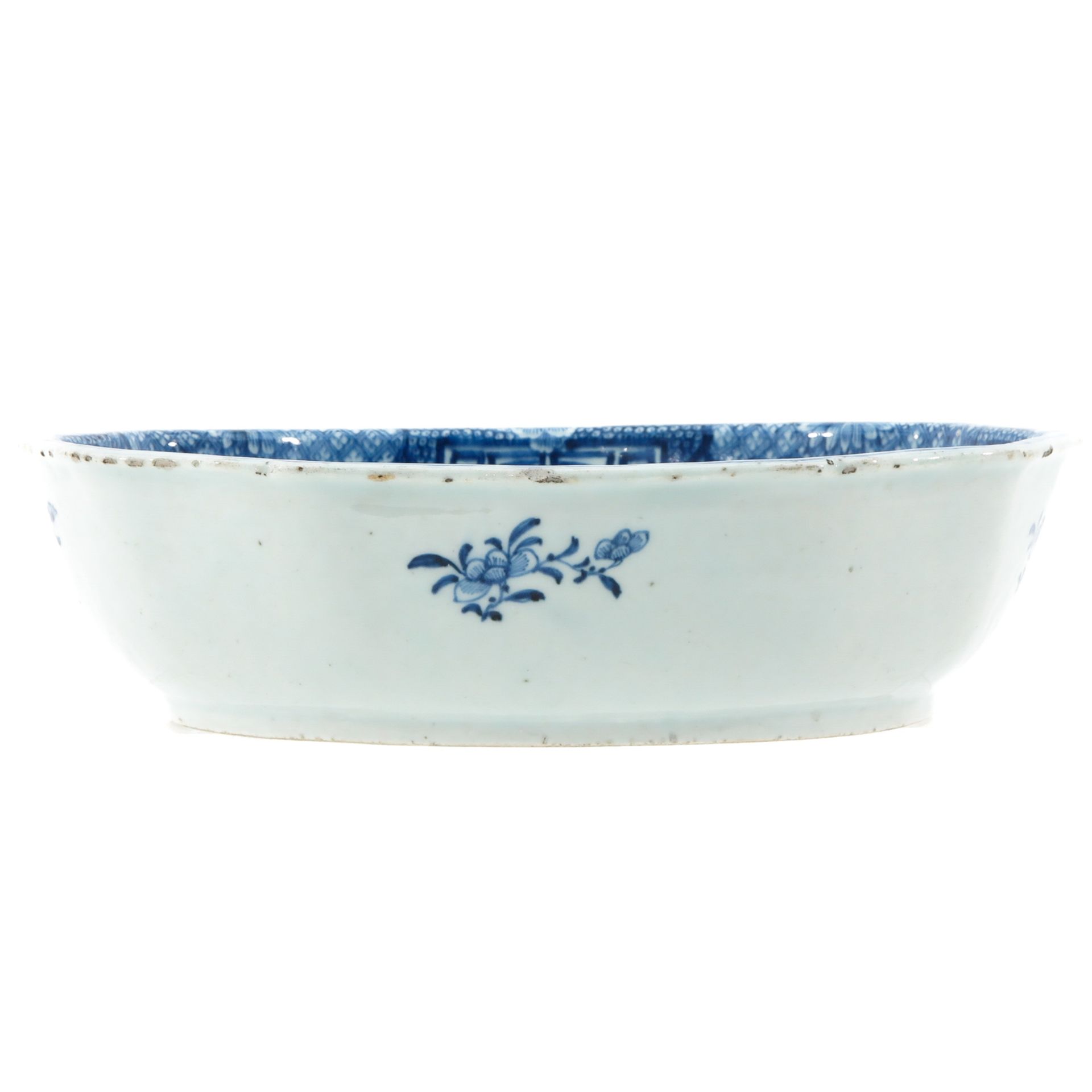 A Blue and White Serving Dish