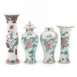 A Collection of 4 Garntiure Vases