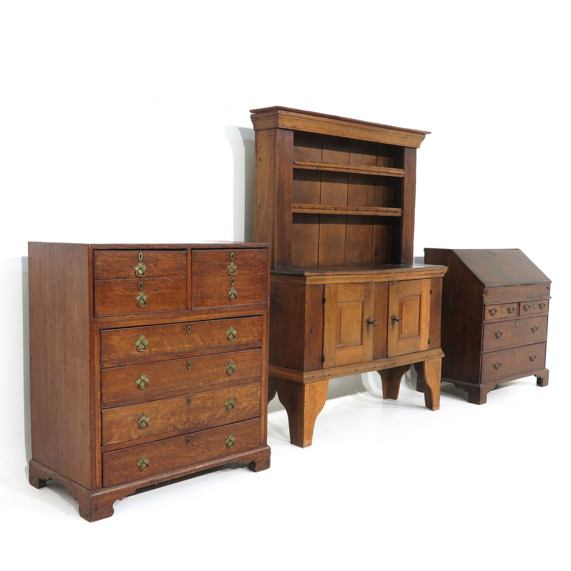 A Collection of Antique Oak Furniture - Bild 2 aus 10