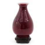 A Sang de Boeuf Vase