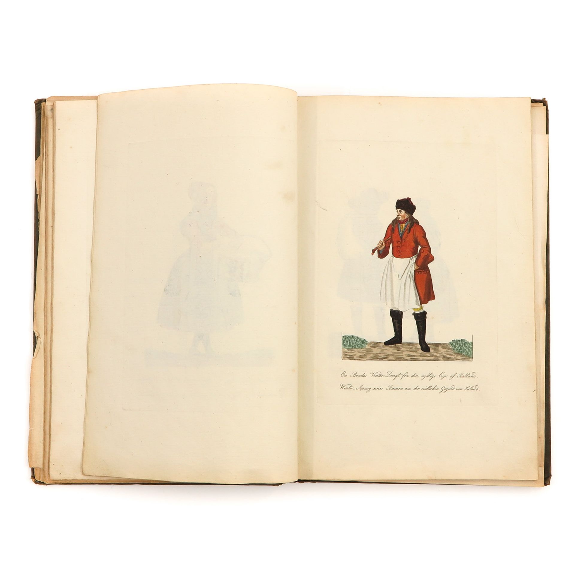 A 19th Century Book and Water Color - Bild 4 aus 5