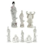 A Collection of 8 Porcelain Sculptures