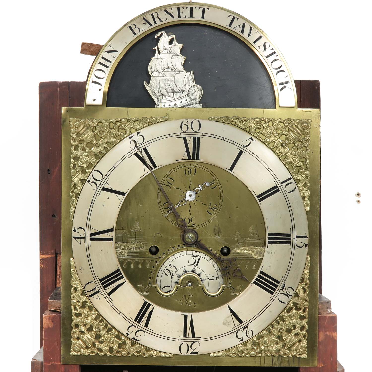 An English Standing Clock Signed John Barnett Favistoch - Image 4 of 8