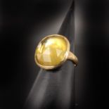 A Ladies 18KG Marco Bicego Faceted Lemon Quartz Ring