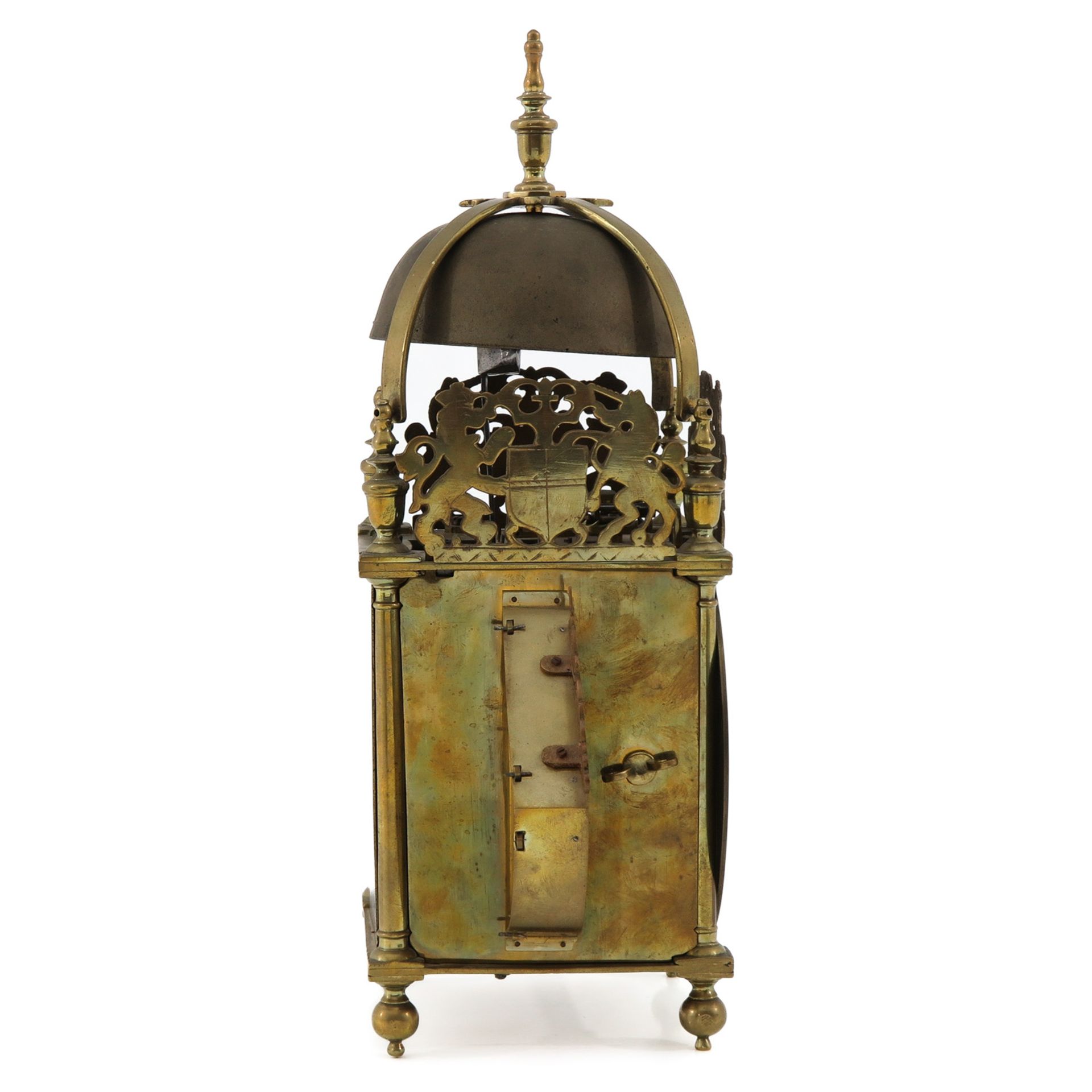 An 18th Century Winged Lantern Clock - Bild 4 aus 9