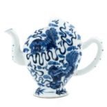 A Blue and White Cadogan Teapot