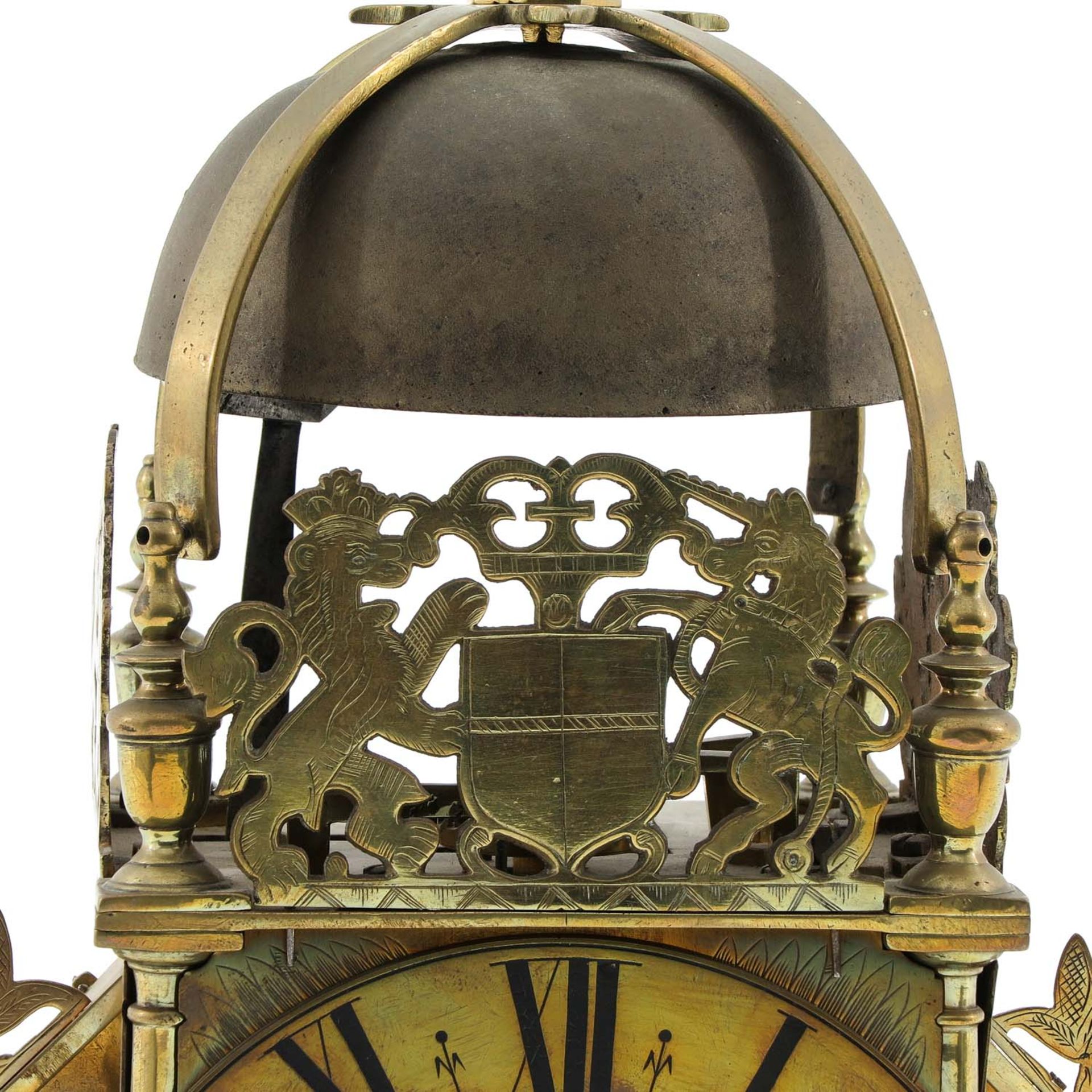 An 18th Century Winged Lantern Clock - Bild 8 aus 9