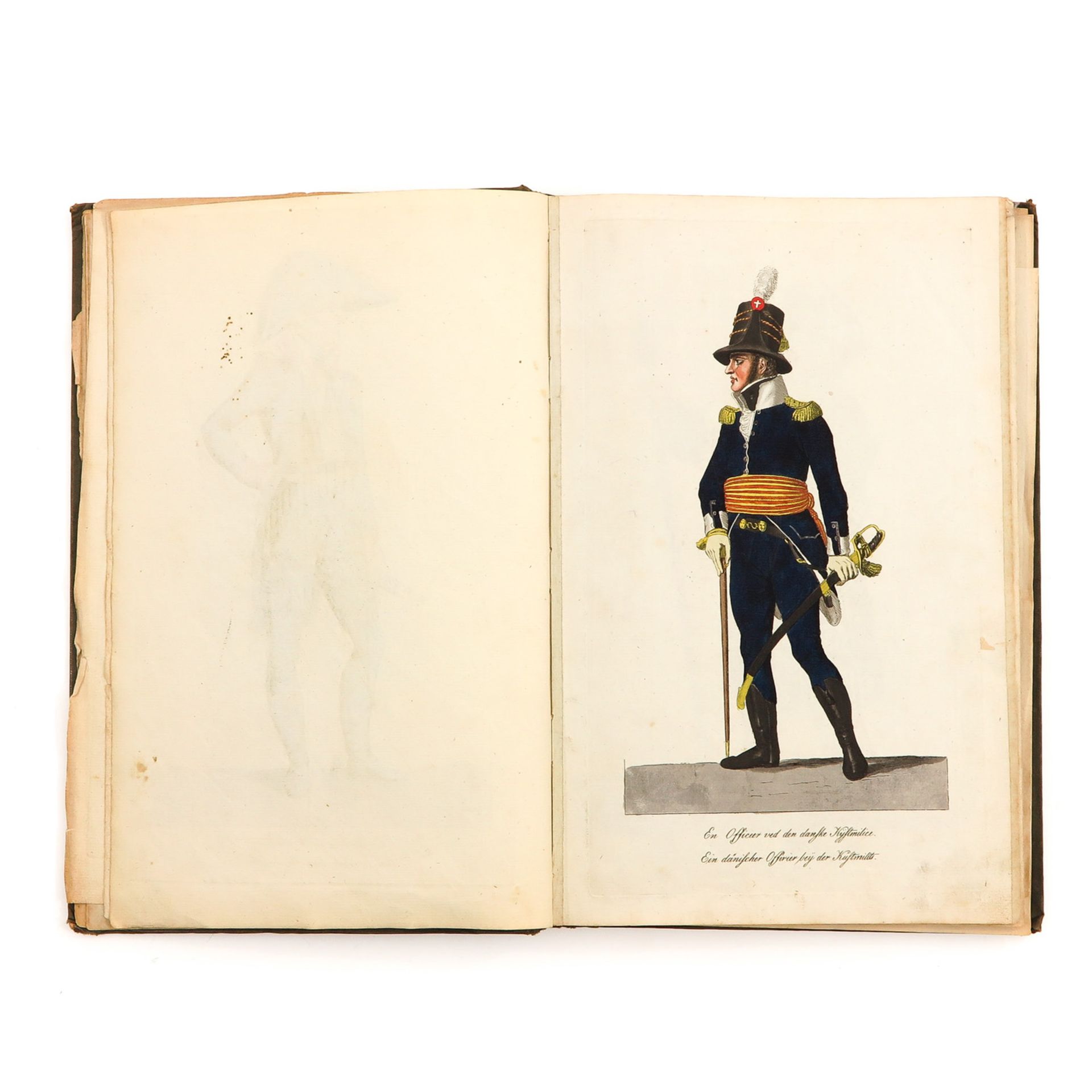 A 19th Century Book and Water Color - Bild 2 aus 5