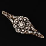 A 19th Century Rose Cut Diamond Brooch