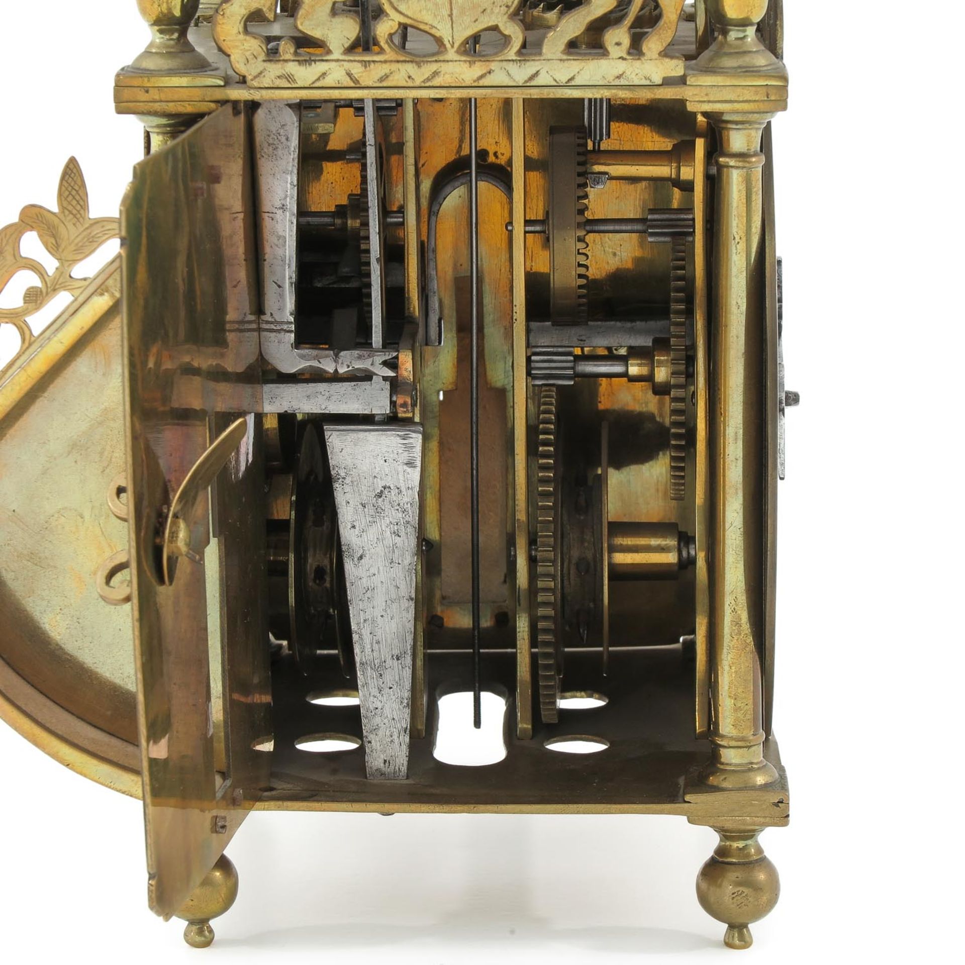 An 18th Century Winged Lantern Clock - Bild 6 aus 9
