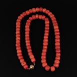 A 19th Century Red Coral Necklace