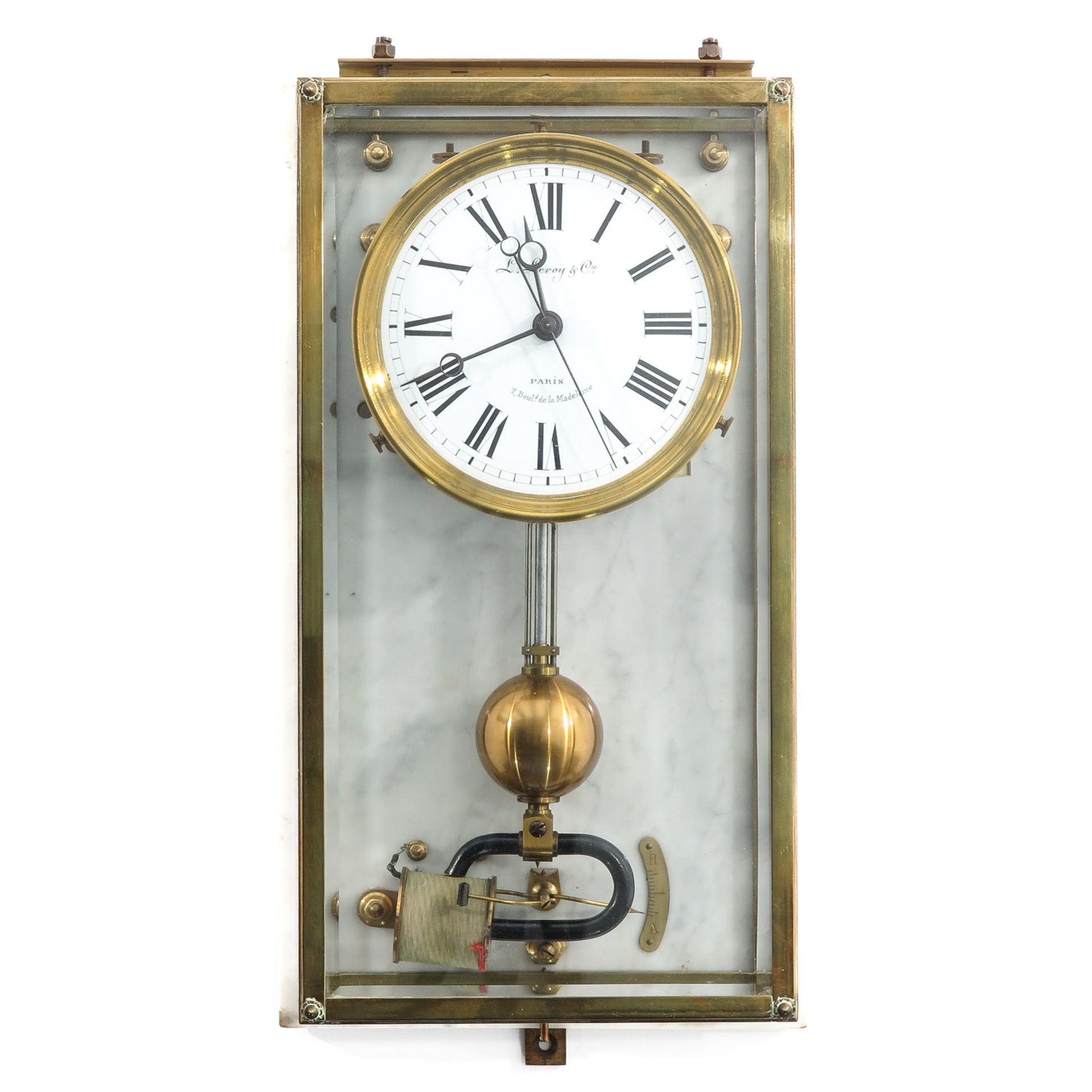 A Brillie Clock Signed L. Leroy & Cie
