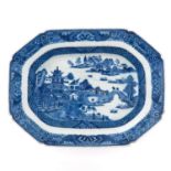 A Blue and White Serving Dish