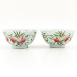 A Pair of Peach Decor Bowl