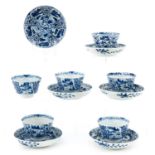 A Series of 6 Cups and Saucers