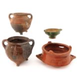 A Collection of Four Pottery Pieces