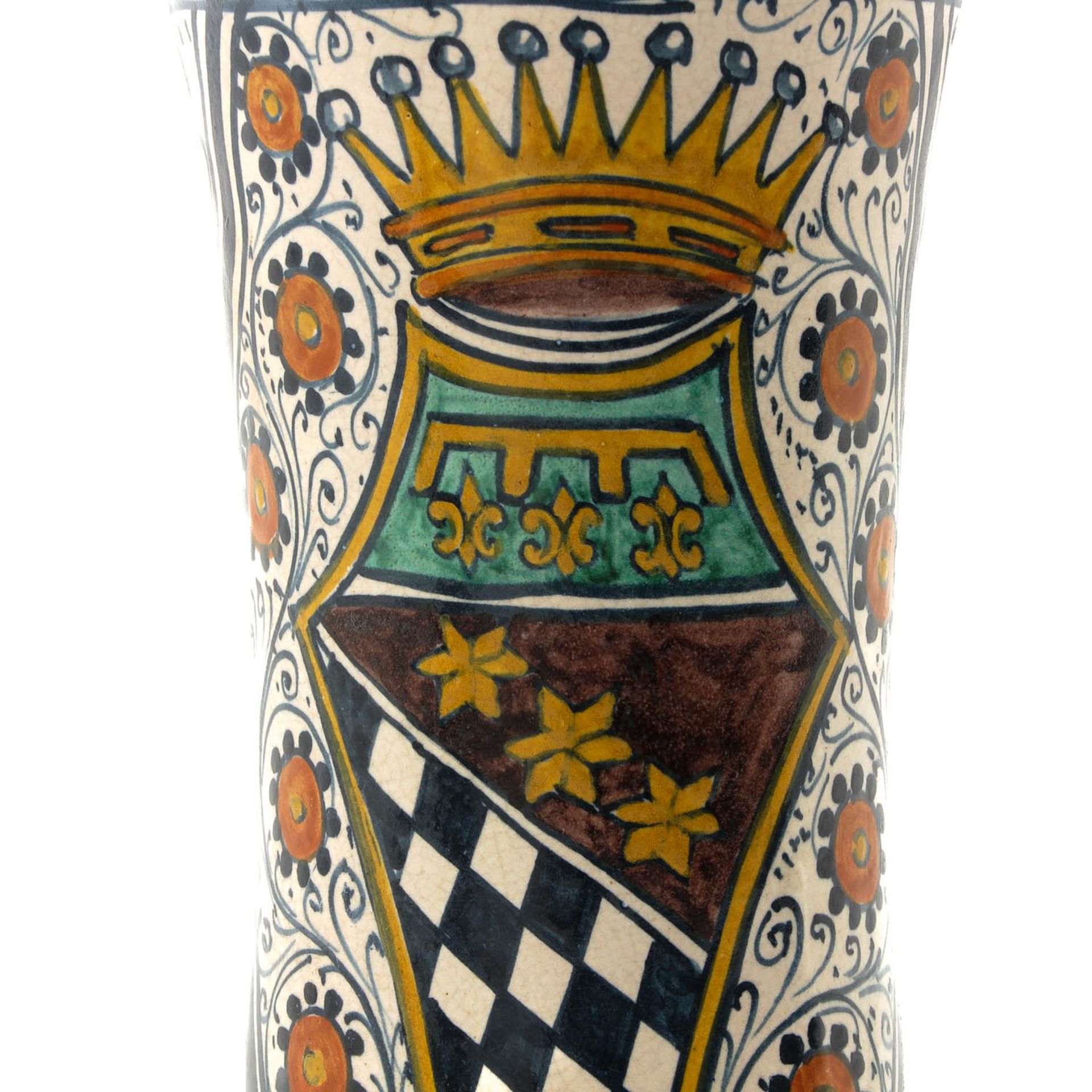 A Collection of Polychrome Pottery Circa 1800 - Bild 8 aus 9
