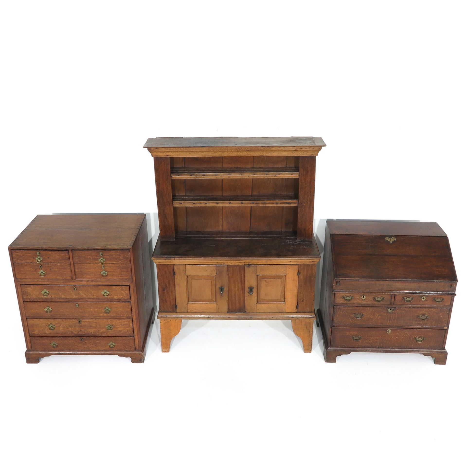 A Collection of Antique Oak Furniture - Bild 4 aus 10