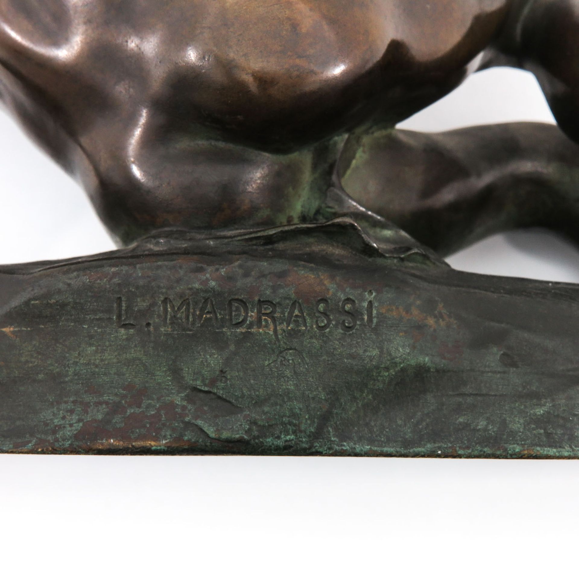 A Bronze Sculpture Signed L. Madrassi - Bild 7 aus 8