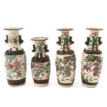 A Lot of 4 Nanking Vases