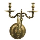 A Dutch 17th Center Bronze Wall Sconce