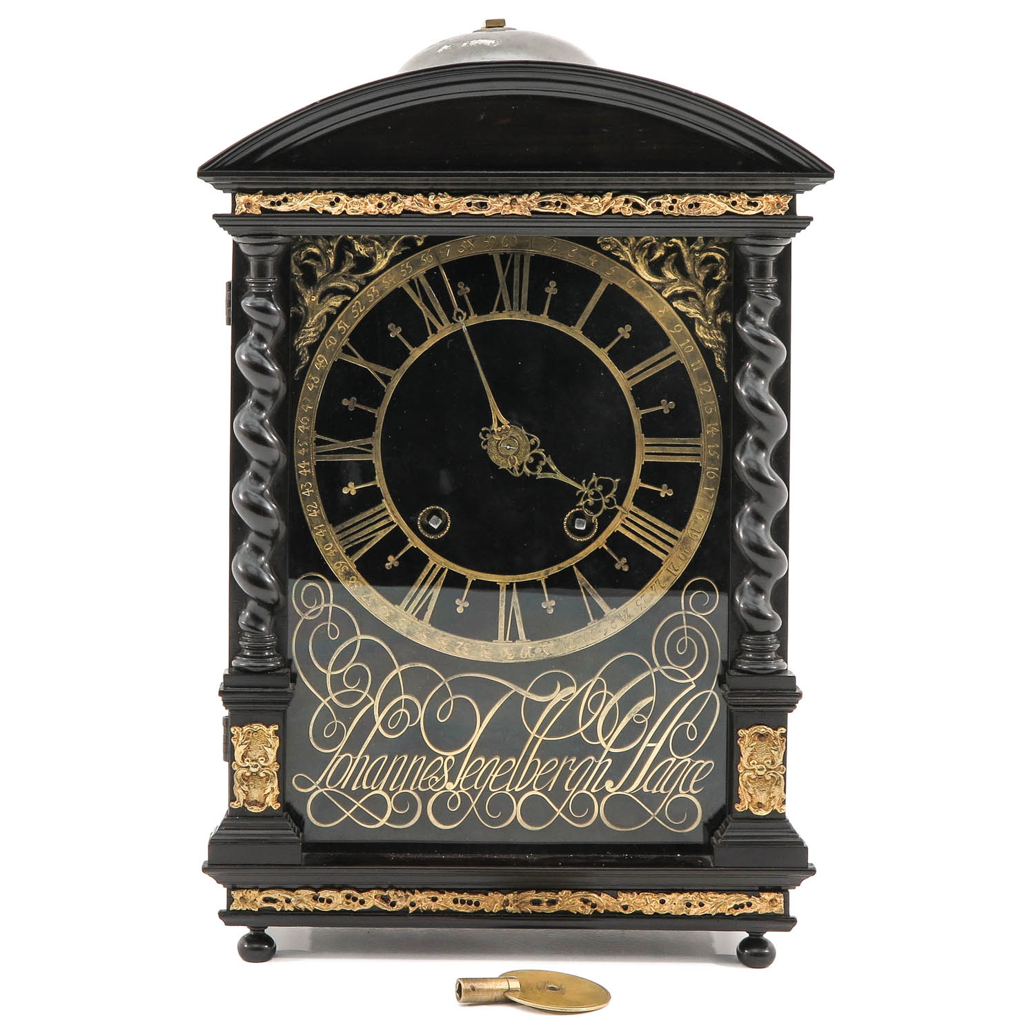 A Haagse Clock Signed Johannes Tegelbergh Circa 1690