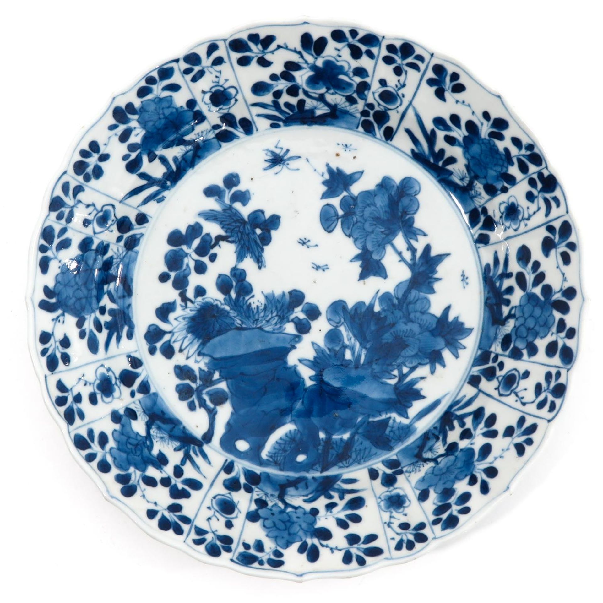 A Lot of 2 Blue and White Plates - Bild 3 aus 10