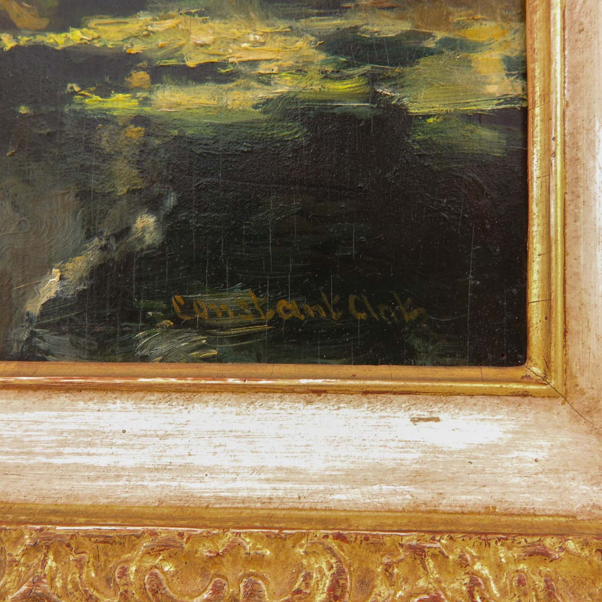 An Oil on Panel Signed Constant Artz - Bild 3 aus 6