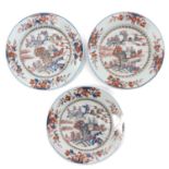 A Series of 3 Imari Plates