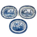 A Collection of 3 Serving Platters