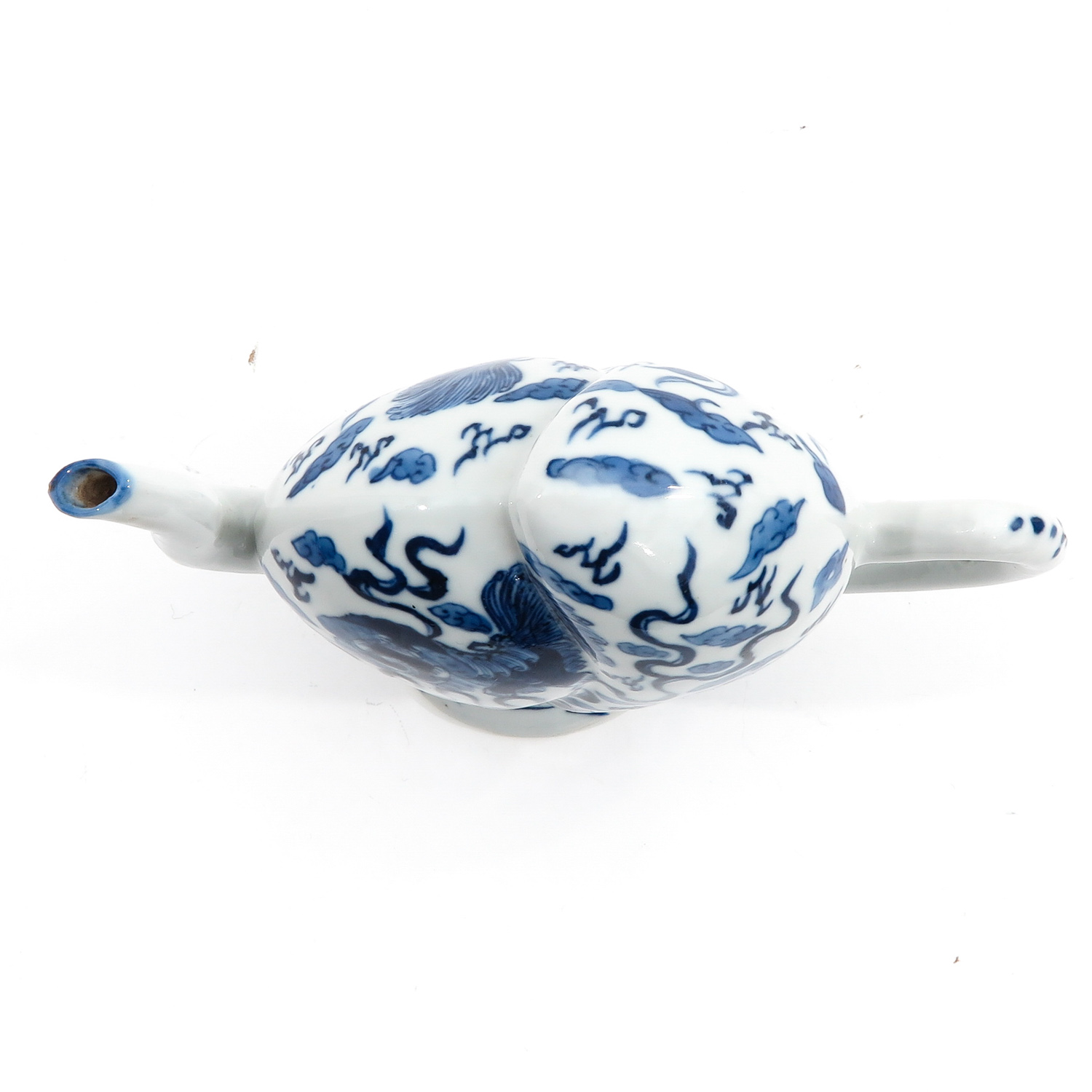 A Blue and White Cadogan Teapot - Image 5 of 9