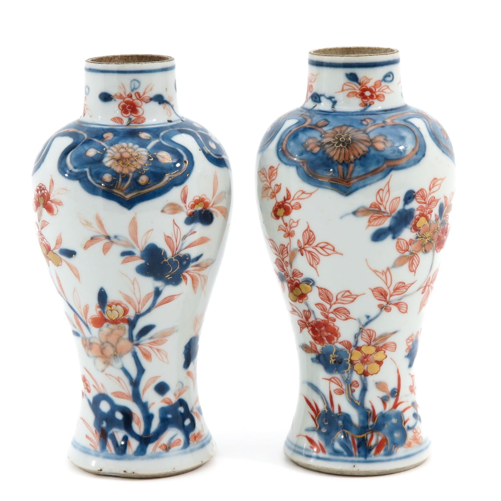 A Pair of Imari Vases