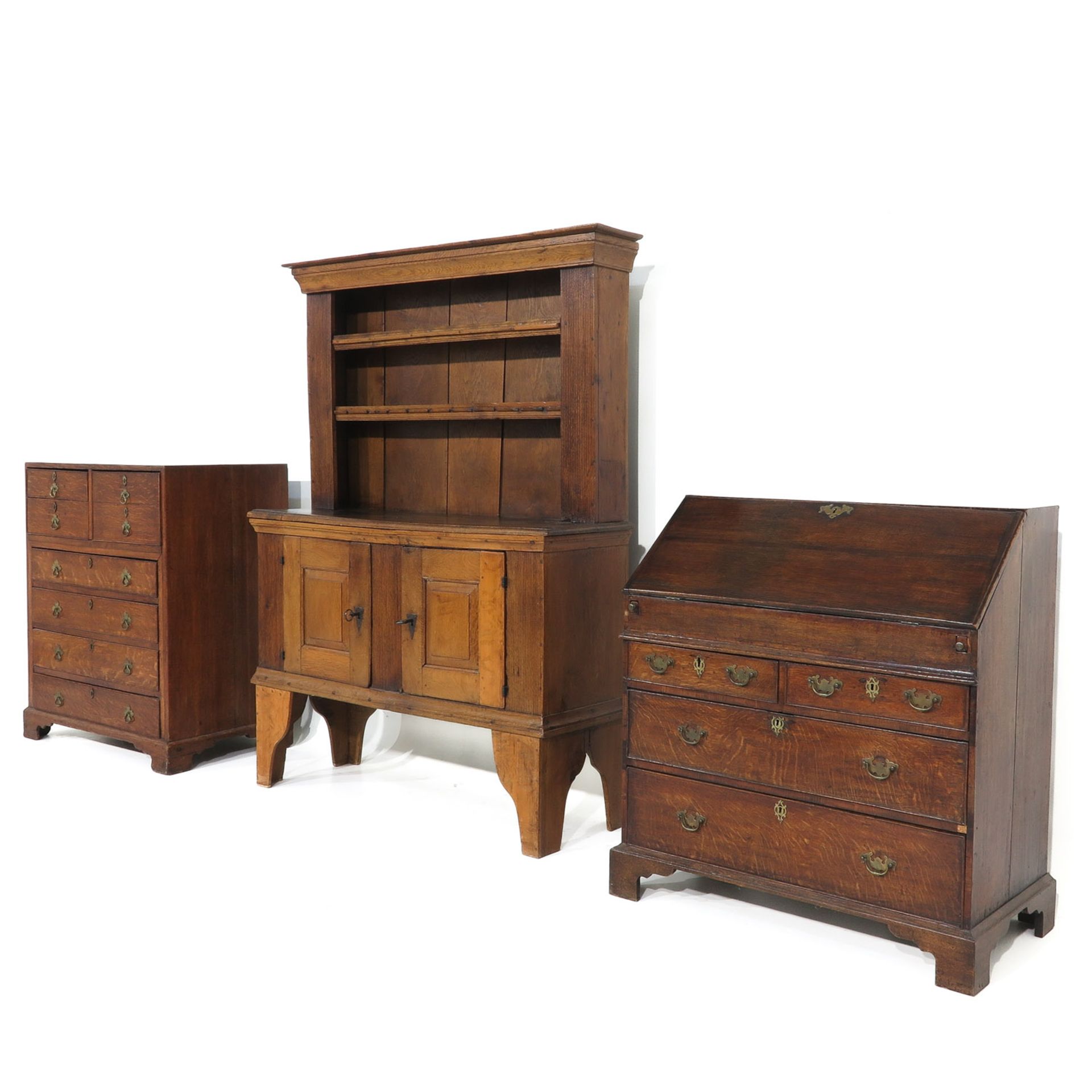 A Collection of Antique Oak Furniture - Bild 3 aus 10