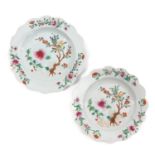 A Pair of Famille Rose Plates