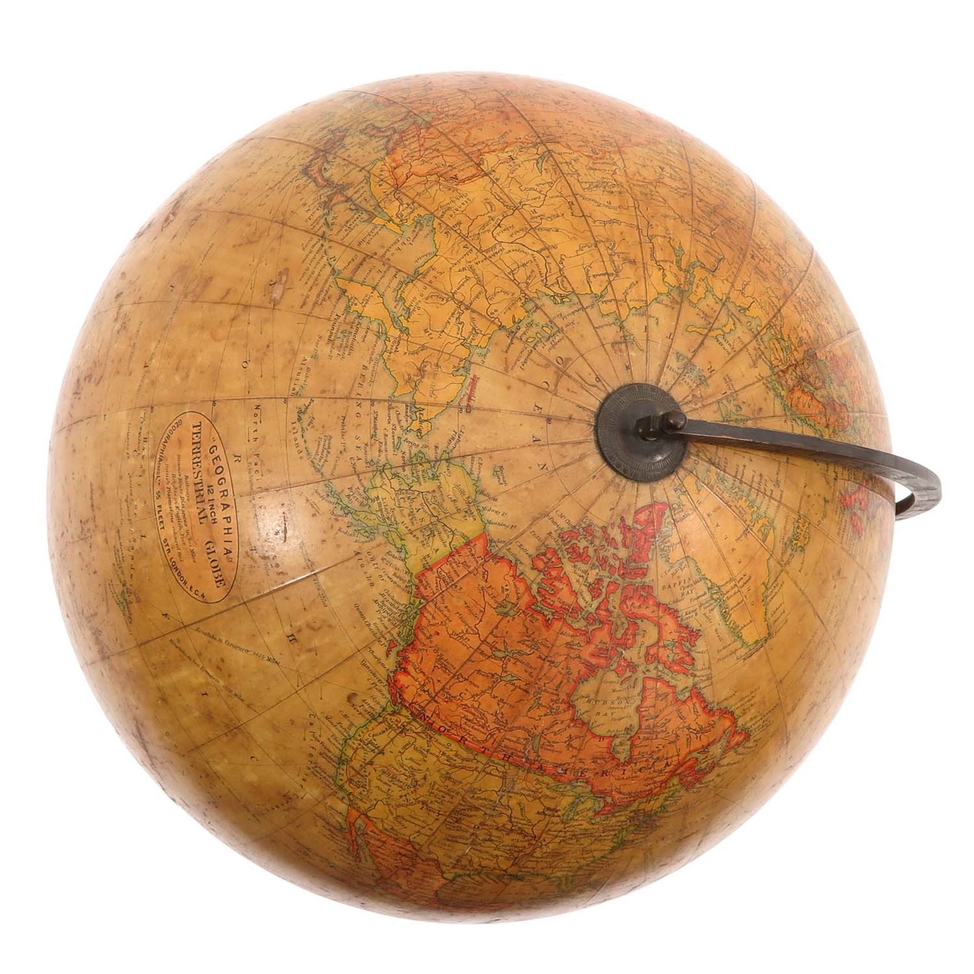 A Geography Globe Circa 1930 - Bild 5 aus 9