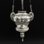 A 19th Century Silver Altar Lamp