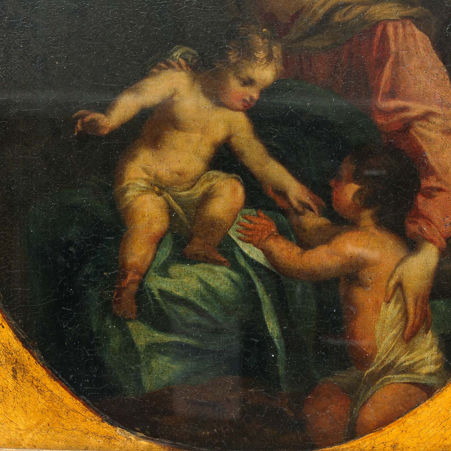 An 18th - 19th Century Oil on Canvas - Image 3 of 5