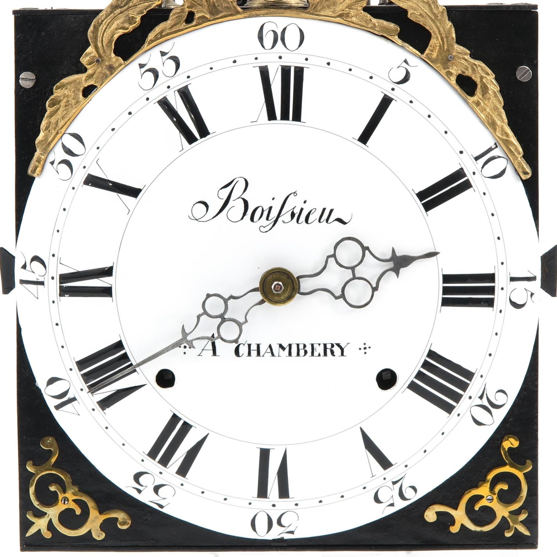 A French Comtoise Clock Signed Boifsieu a Chambery - Bild 8 aus 9
